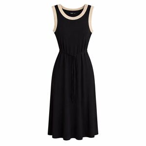 Simply Vera Vera Wang Black and gold Midi Dress